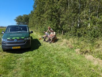 Nieuwe Bank in het bos met dank aan Staatsbosbeheer