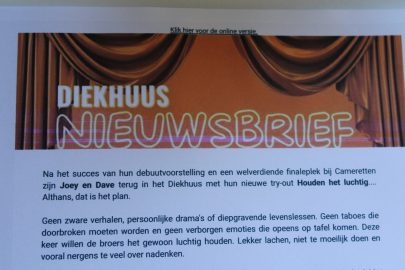 NEL VAN ENGEN-KUIJPER vertelt over haar vrijwilligerswerk bij DIEKHUUS. Ze woont al jaren lang in Melissant. Ze heeft een gemeentepenning ontvangen.
